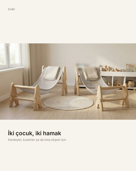 ZUBİ Çocuk Hamağı 2'li Paket